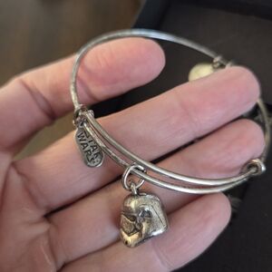 Alex and Ani Star Wars Silver-Tone Charm Bangle Bracelet - Stormtrooper Helmet